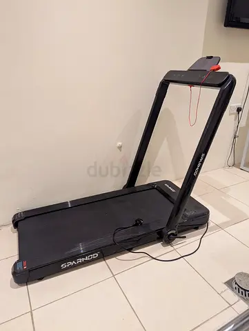 Foldable Sparnod Treadmill - Compact Home Running Machine