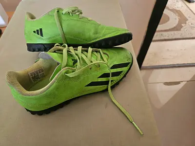 Adidas Lime Green Football Turf Shoes