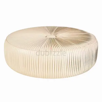 MARINA HOME Ninetta Pouf XL chair bench ottoman pouf footstool coffee table leather 142x142 cm