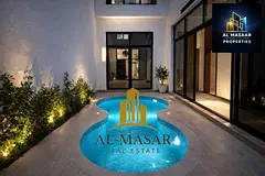 Corner villa, two floors and roof, private pool, large area, palace design, luxury finishing, freeho