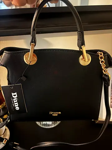 Black Dune London leather shoulder bag - like new