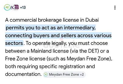 Mainland Commercial Brokers License for Sale