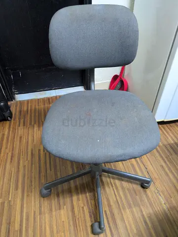 Gray Fabric Office Swivel Chair - Used
