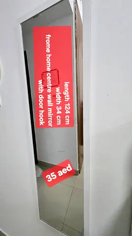 Wall and door hanging long mirror