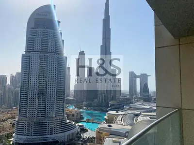 شقة فندقية بغرفتي نوم | إطلالة على البرج والنافورة | الوصول إلى الشرفة