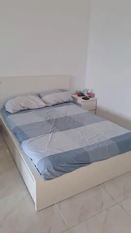 Ikea malm King size bed frame with matters