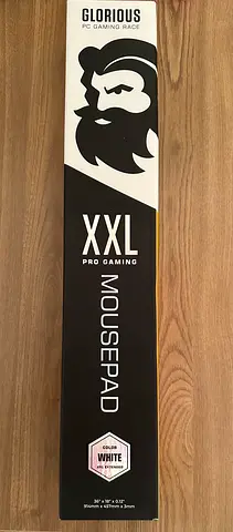 Glorious XXL Gaming Mousepad - XXL Pro Gaming (White) - Good Condition