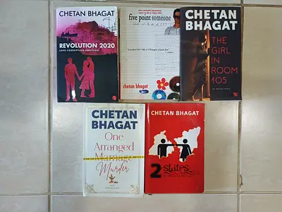 Chetan Bhagat set of 5