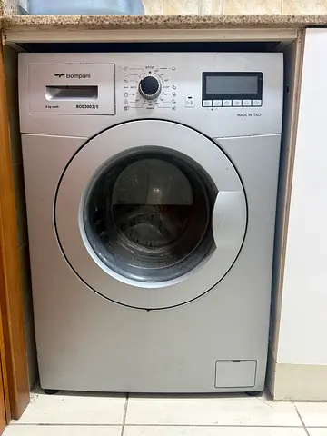 Front-load washing machine - working condition, silver
