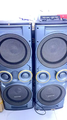 GEEPAS GMS8518 2.0CH PROFESSIONAL SPEAKER | DUAL 12” WOOFER| BLUETOOTH| FM RADIO| USB/SD INPUT|