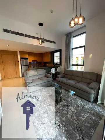 LAVISH FULLY FURNISHED ONE BEDROOM IS AVAILABLE FOR RENT IN AL MAMSHA COMMUNITY WITH BALCONY ,GYM ,