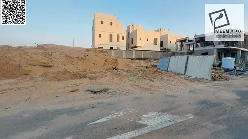 Land for sale in Ajman, Al Helio area, close to all services, excellent price, freehold ownership for all nationalities.