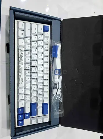 NewDucky One 2 SF RGB Pure White RGB LED 65% Double Shot PBT Mechanical Keyboard (Cherry MX Silver)