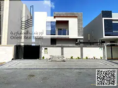 Villa for sale in Ajman, Al Helio 2 area. The villa consists of 4 master bedrooms, a majlis (formal