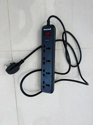 Honeywell Surge Protector, 4 Universal Sockets, 2 Meter Cord, 15000Amp