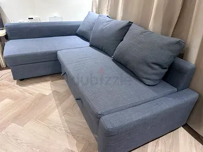 L-shaped Grey Fabric Corner Sofa with Chaise (3-seater)