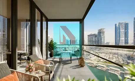 Prime Waterfront Living | Unfurnished 1BR | The Crestmark, Business Bay