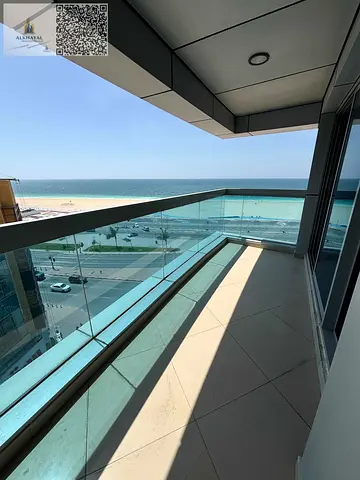 3bhk with maid room in corniche tower for yearly rent