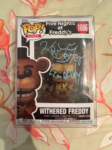 Signed Funko Pop! Withered Freddy (Five Nights at Freddys) - Collectible in Box