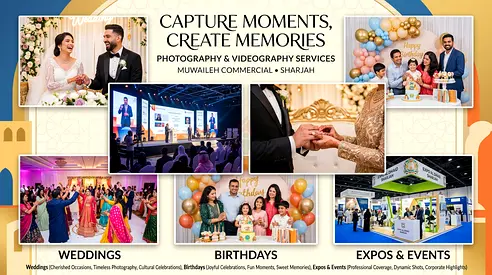 Business Photography  Videography Services in Muwaileh Commercial, Sharjah | Professional Content