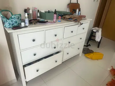 IKEA White Wooden 8-Drawer Dresser / Chest - Good Condition