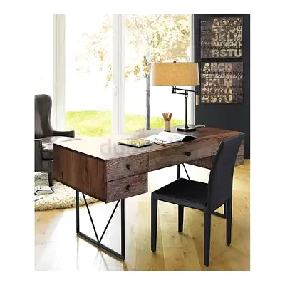 Crate and Barrel wooden desk