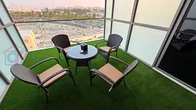 Furnished Studio | Multiple Views | Balcony Seating