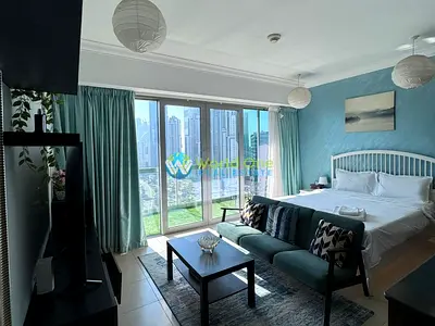Fully Furnished Studio I Dubai Skyline I Monthly Available in 5500 AED with Bills | Short -Term Ava