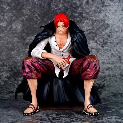 One Piece Shanks Figure in Excellent Condition (No box and No Straw Hat Arm Piece) - 16 cm