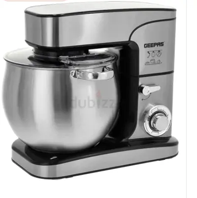 Geepas Stand Mixer with Stainless Steel Bowl - Good Condition