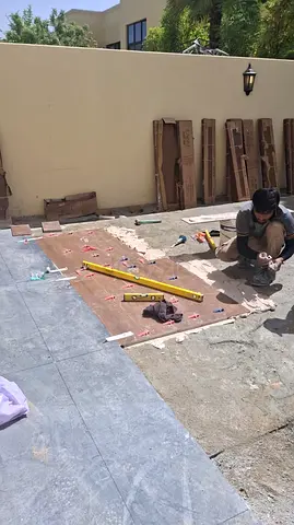 Messon and tiles work