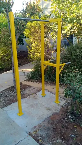 Outdoor Pull-Up and Dip Station - Sturdy Steel Fitness Frame