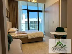 Furnished Studio | Azizi Riviera 30 | Balcony | Community &amp; Pool View