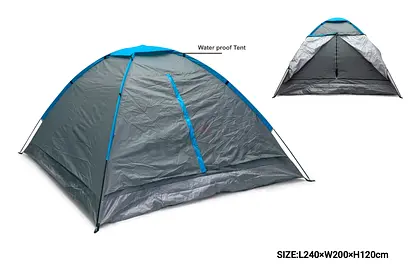 Lightweight 2-3 Person Waterproof Dome Tent — 240x200x120cm