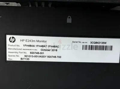 HP E243m EliteDisplay 24 inch Monitor with speaker and camera