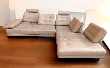 26000aed retail Selling real leather Italian Lshape sofa perfect condition