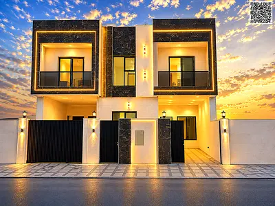 A comprehensive offer including registration and ownership fees, on the main street, ready to move in, in one of the most prestigious areas of Ajman.