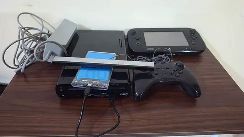 Wii u modded with SSD250 GB Full Set