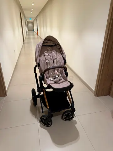Cybex Priam Stroller (Rose gold frame, Cozy beige seat)