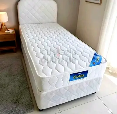Single Bed with Cotila Mattress and Divan Base - Ready to Use