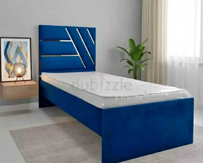 Single  Bed Frame with metres - Blue