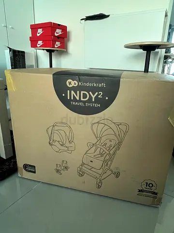 Kinderkraft - 2 in1 Indy2 Lightweight Stroller W/Car Seat - Cozy Grey