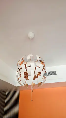 Modern Spherical Pendant Light - White  Gold ikea for one i have 2
