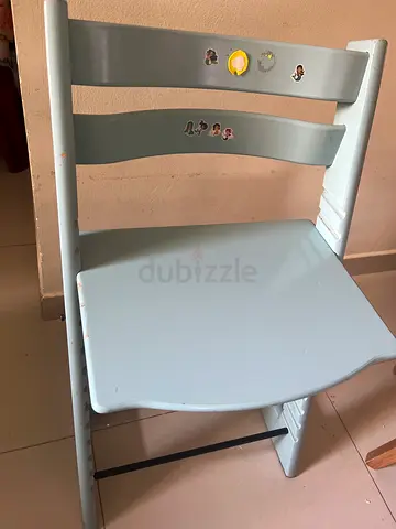 Solid wooden baby high chair / feeding chair - used, good condition