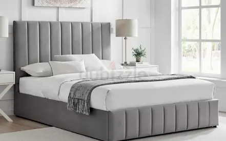 Brend New fabric wooden Queen size 160x200 Bed with Madical Matress Available