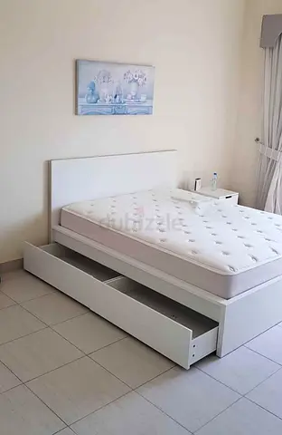 IKEA malam bed with mattress queen size 160x200cm bed