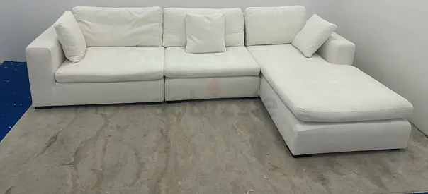 White color marina home lshape sofa