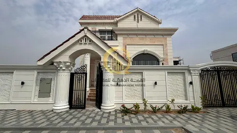 فرصة (256) للبيع فيلا دورين في مدينة تلال زون C امارة الشارقة واجهة حجرية ممتازة