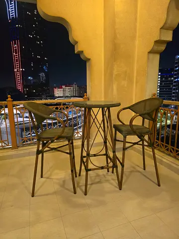3-piece Outdoor High Bistro Table and Stools Set