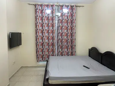 Master bedroom with attached bathroom
